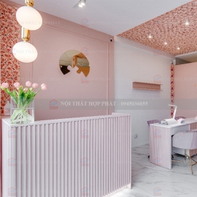 Quầy Lễ Tân Cao QLTCG055 - Quầy Lễ Tân, Quầy Tiếp Tân, Quầy Khách Sạn, Quầy Thu Ngân